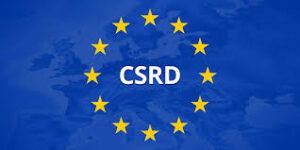 Overview of the EU Corporate Sustainability Reporting Directive (CSRD) showing ESG compliance and sustainability impact