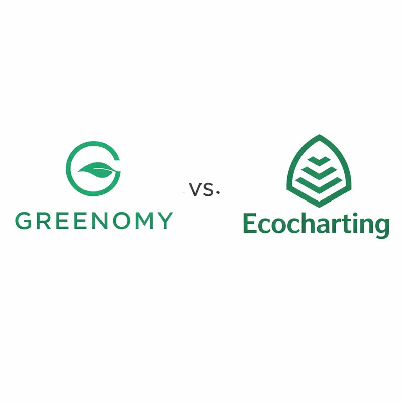 Comparison of Greenomy and Ecocharting software for ESG and carbon reporting