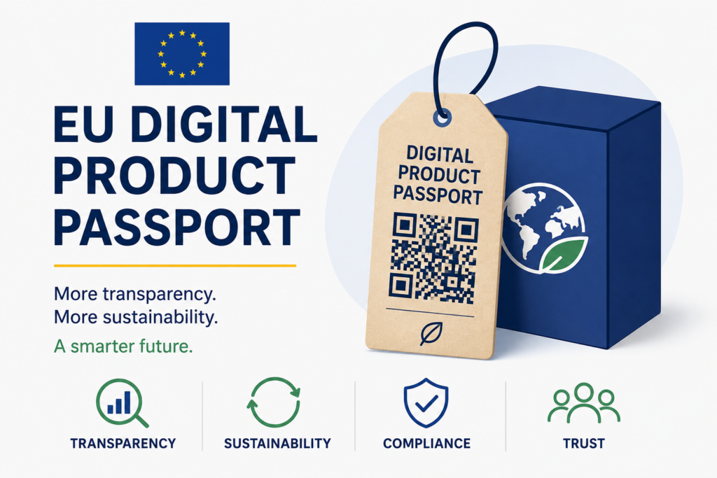 EU Digital Product Passport regulation overview showing compliance timeline and requirements for products entering the European single market